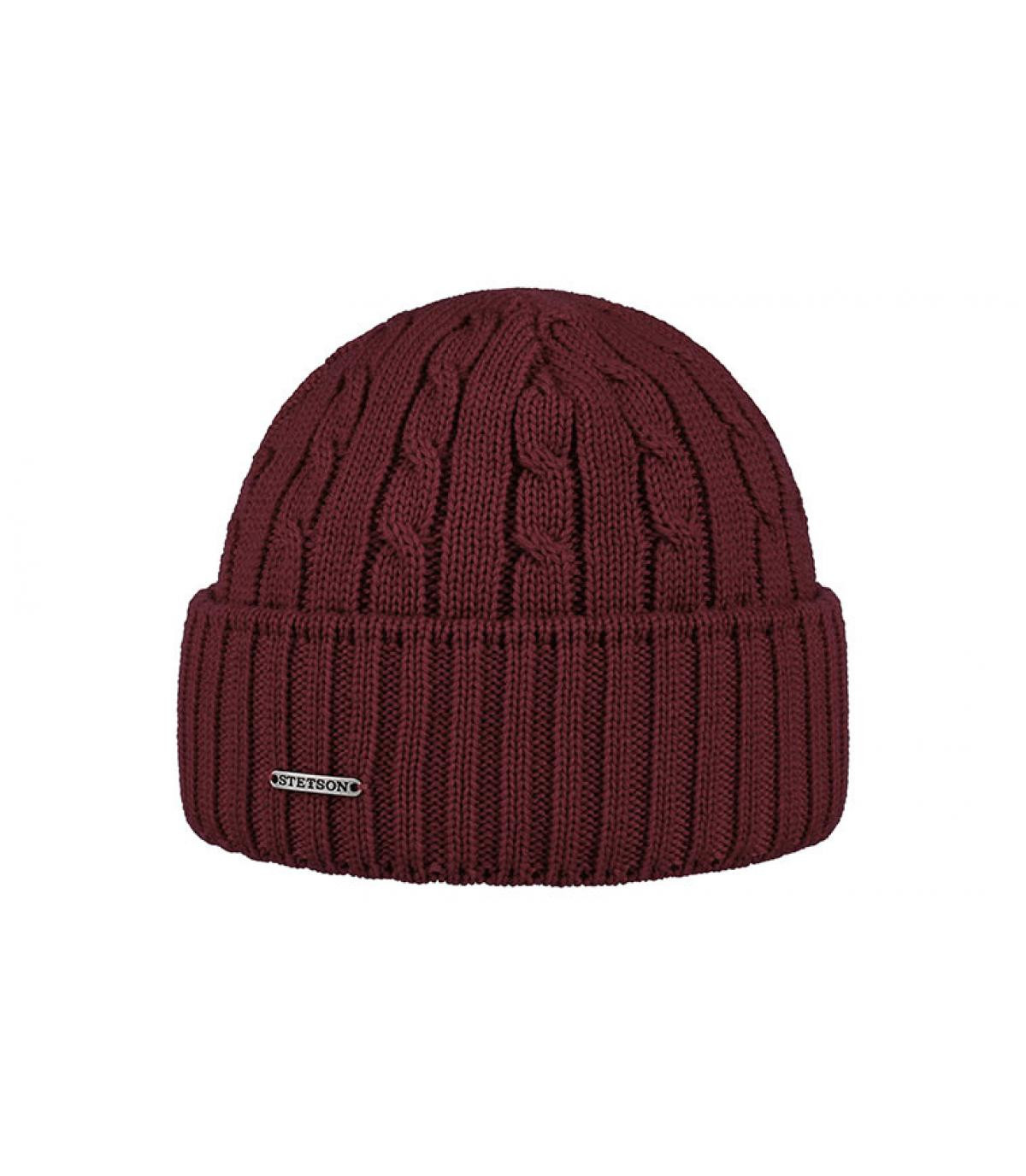 Beanie Wool burgundy Stetson Beanie Wool burgundy Stetson